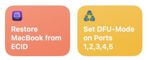 DFU Automator Shortcuts